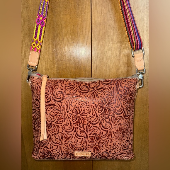 Consuela Handbags - Consuela Orange and Pink Crossbody Bag